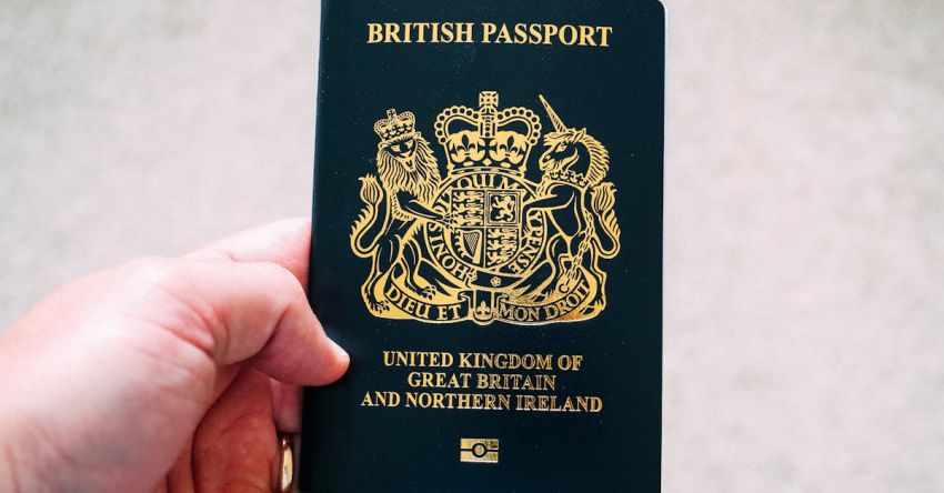 Citizenship - Crop unrecognizable person demonstrating British passport